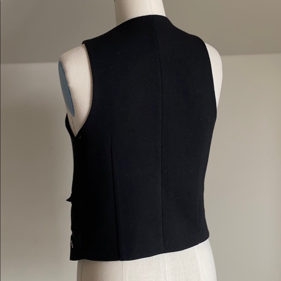 Thick Black Maison Scotch Vest with Bow Detailing - Picture 2 of 5